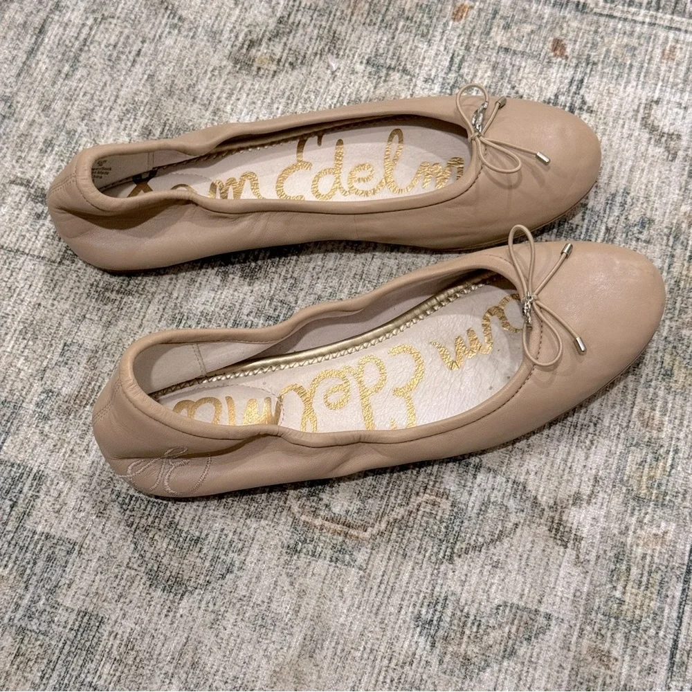 Sam Edelman Taupe Ballet Flats - Picture 5 of 11